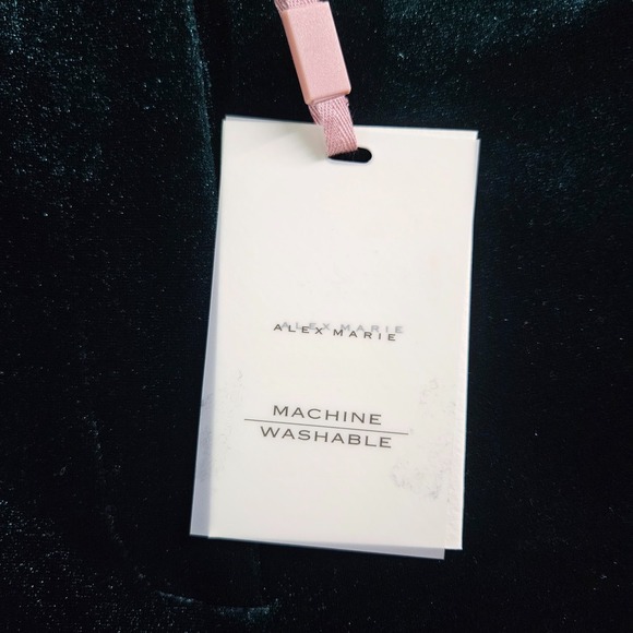 $109 NEW Alex Marie Wide Leg Velvet Pants Women Size 18 Stretch Emerald Green - Picture 3 of 12